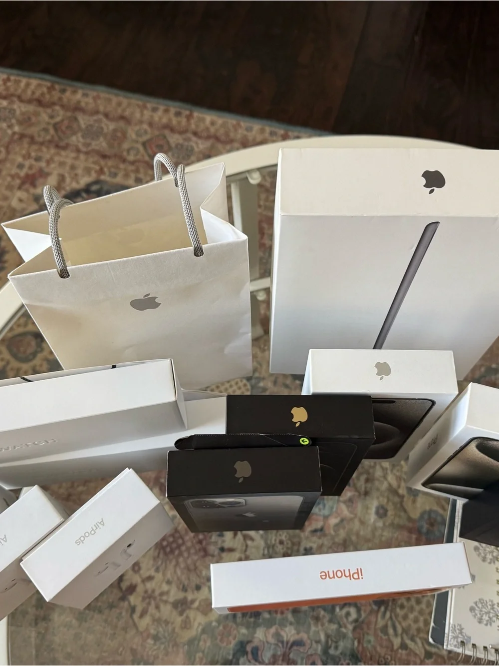 Apple Mixed Lot Empty Retail Boxes: iPhone iPad Apple Watch AirPods
